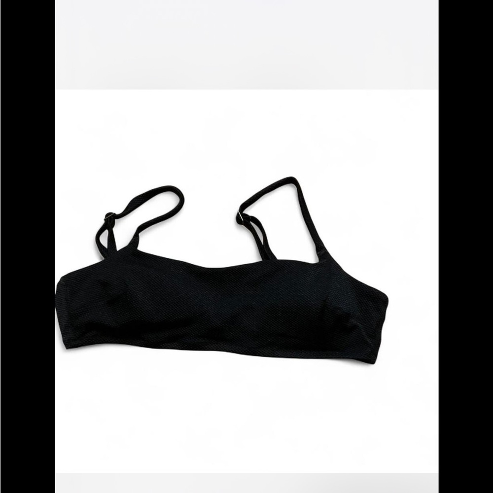 Aerie Black scoop bikini top